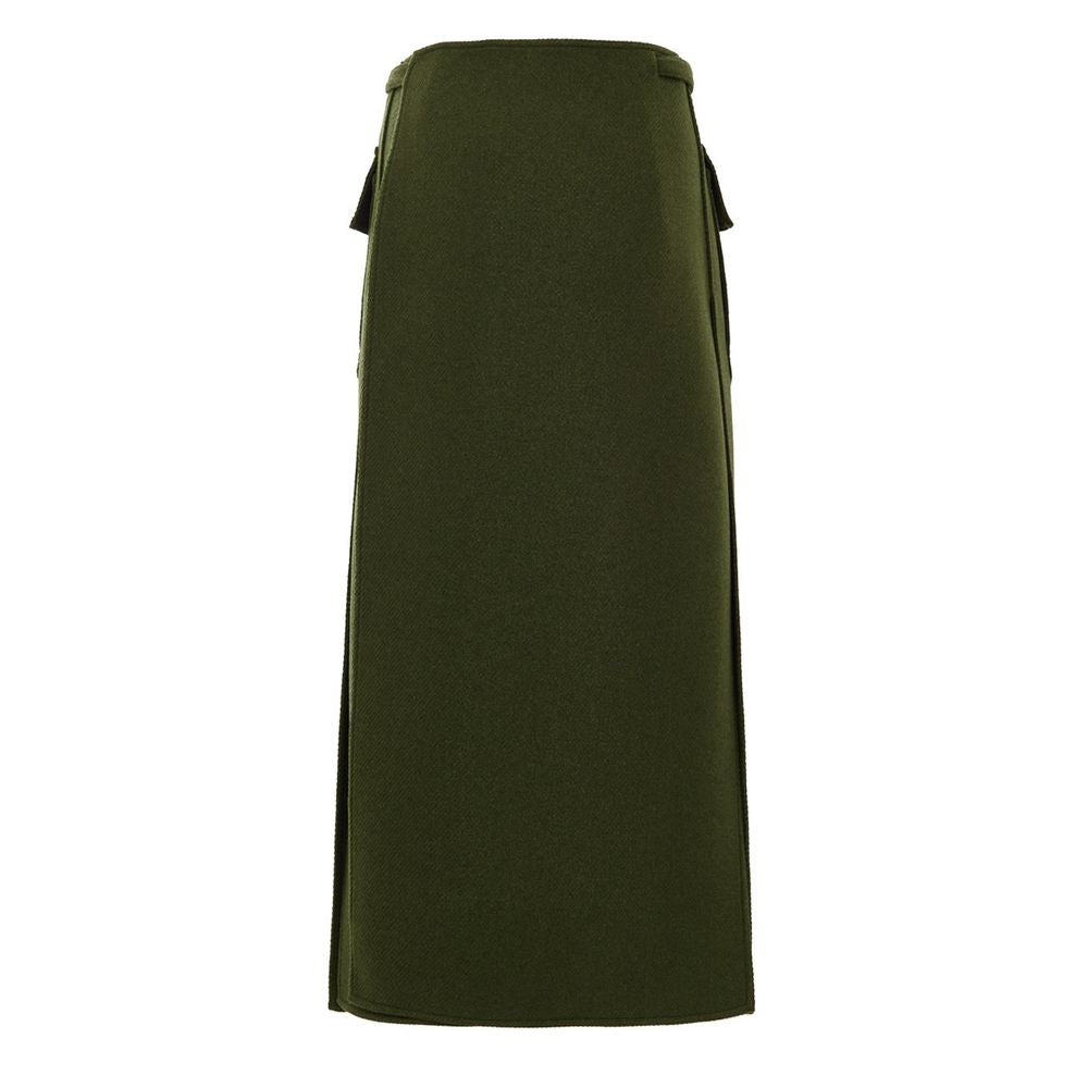 Gucci Green Wool Skirt