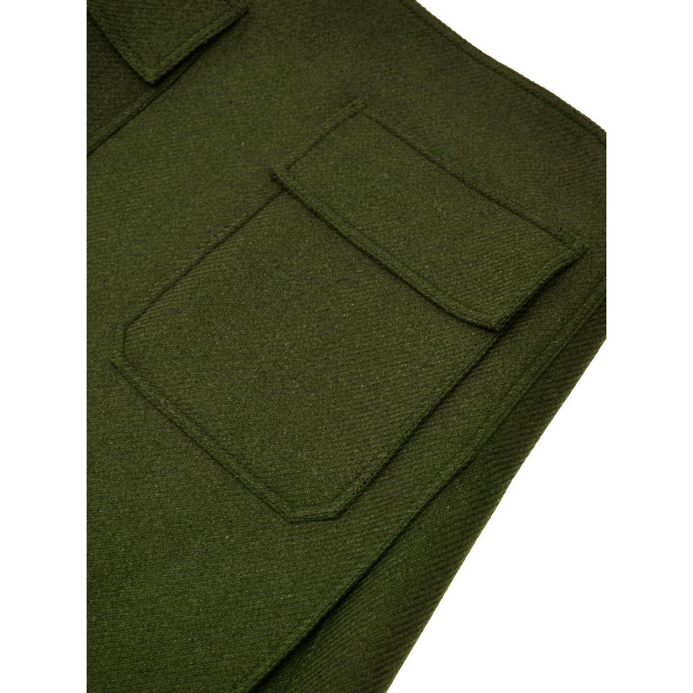 Gucci Green Wool Skirt