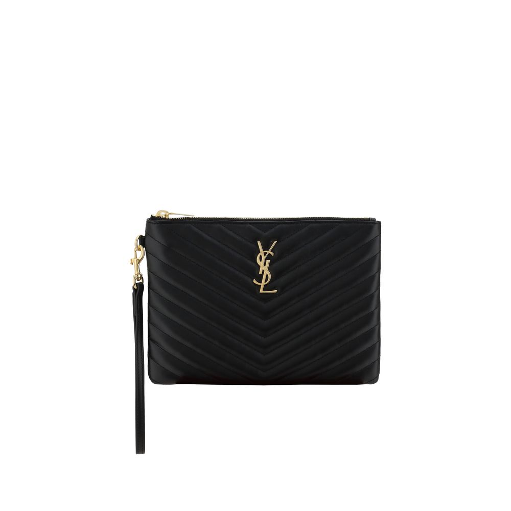 Saint Laurent Matelassé Pouch Bag