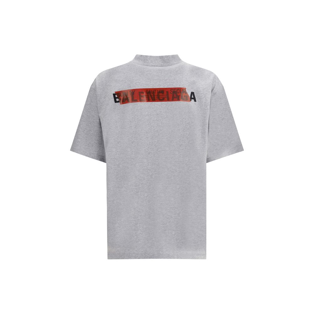 T-Shirt with taped Balenciaga back motif