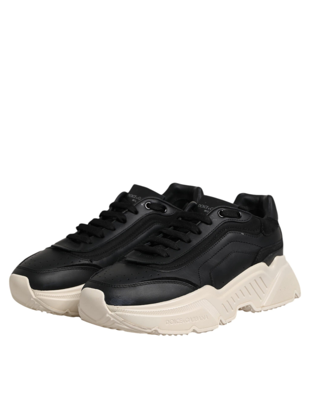Dolce & Gabbana Black White Daymaster Low Top Sneakers Shoes