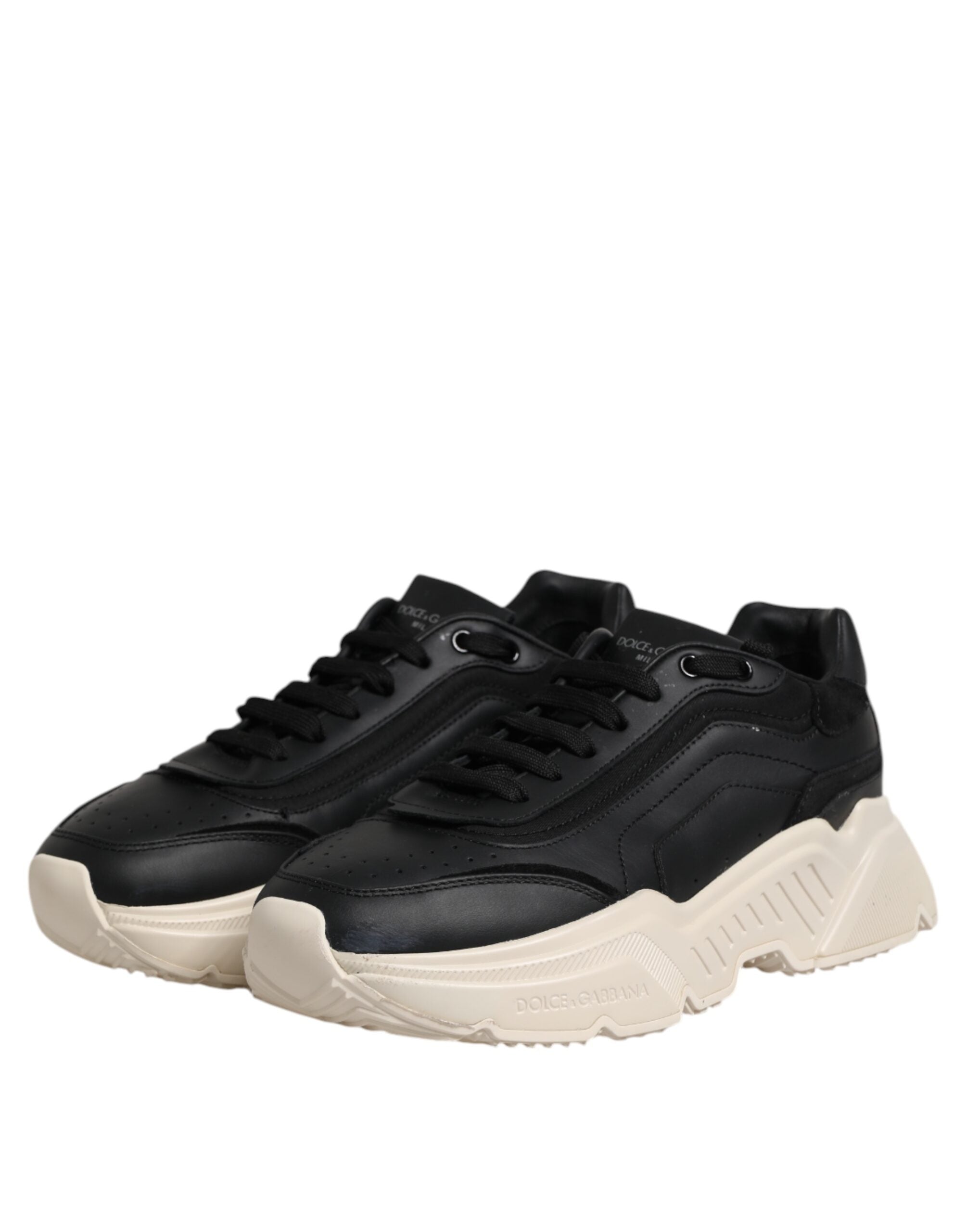 Dolce & Gabbana Black White Daymaster Low Top Sneakers Shoes