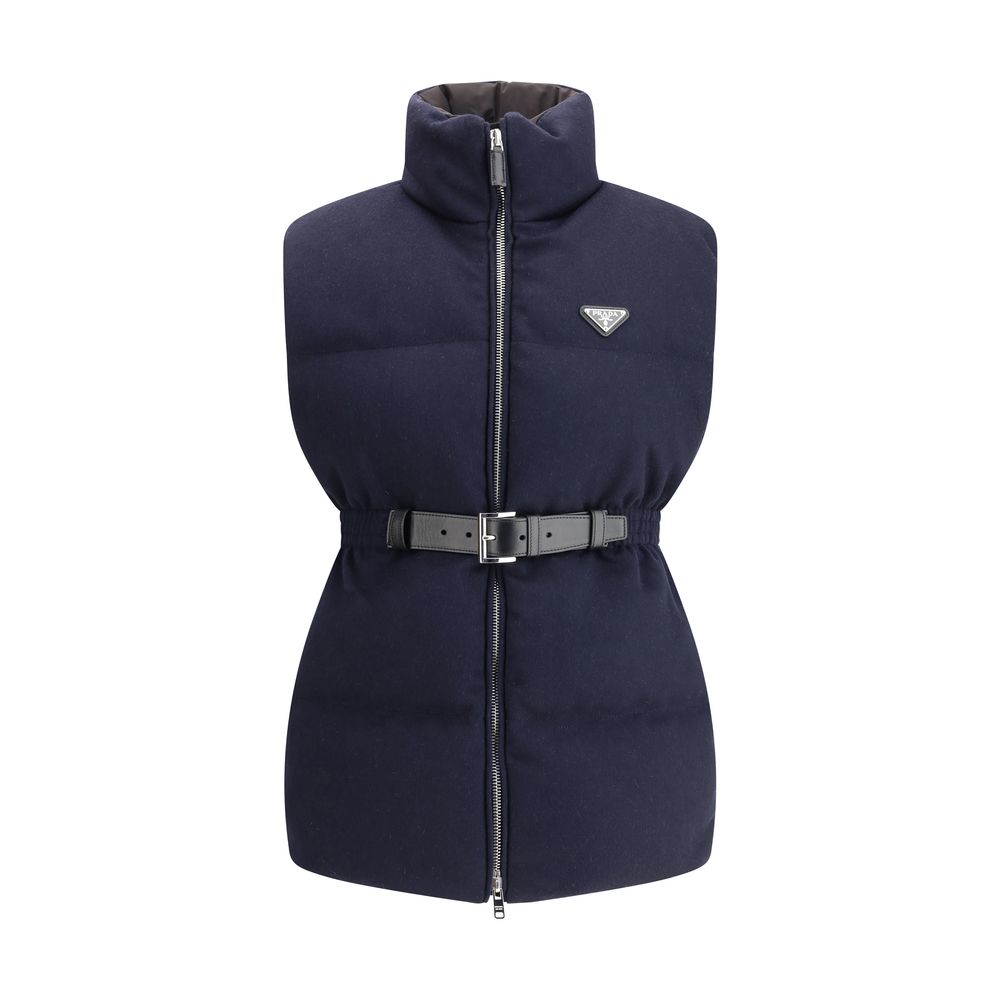 Prada Flannel Down Vest