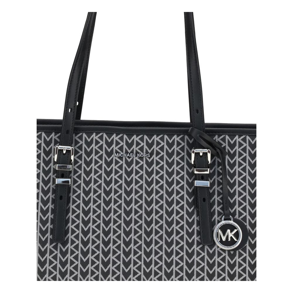 Michael Kors Quinn large jacquard logo Tote Bag