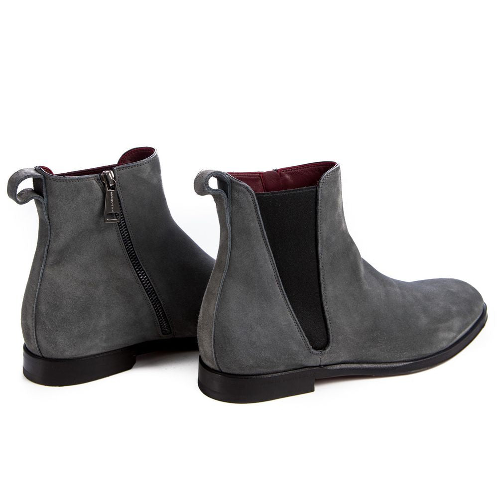 Dolce & Gabbana Gray Calfskin Boot