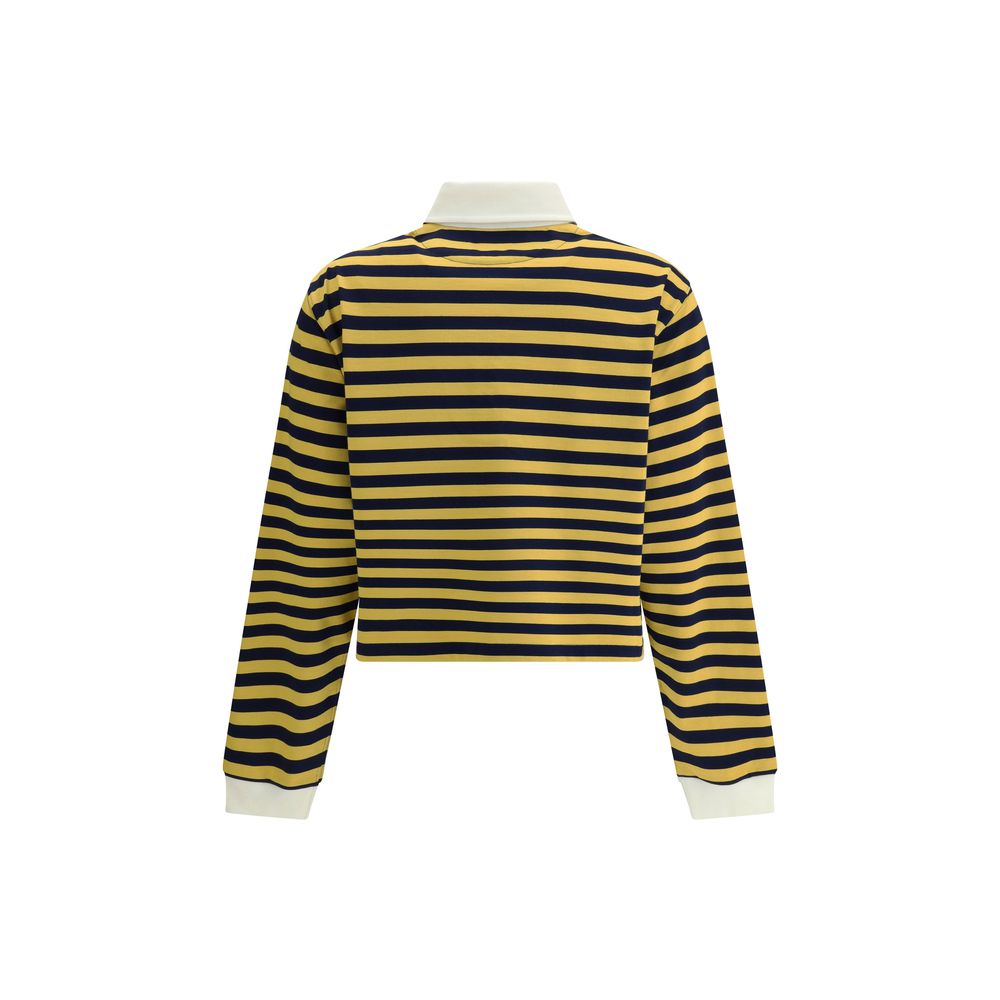 Miu Miu Striped Polo Top