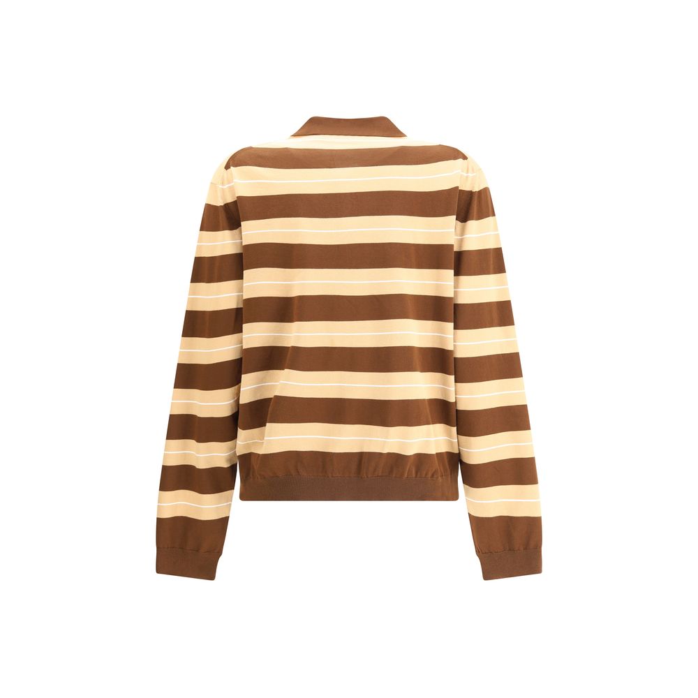 Miu Miu Long-sleeve logo Polo Shirt