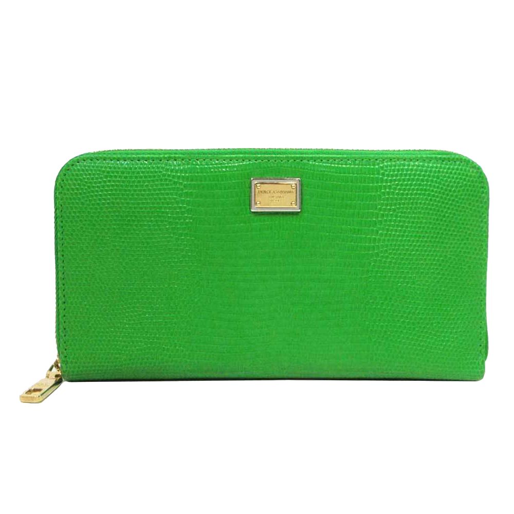 Dolce & Gabbana Green Calfskin Women Wallet