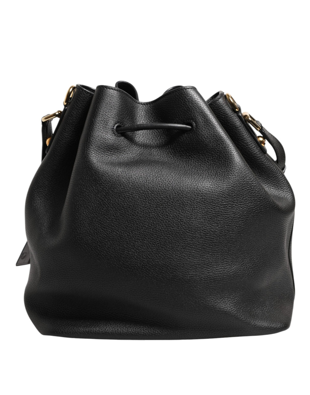 Dolce & Gabbana Black Leather Shoulder Crossbody Bucket DOLCE Bag