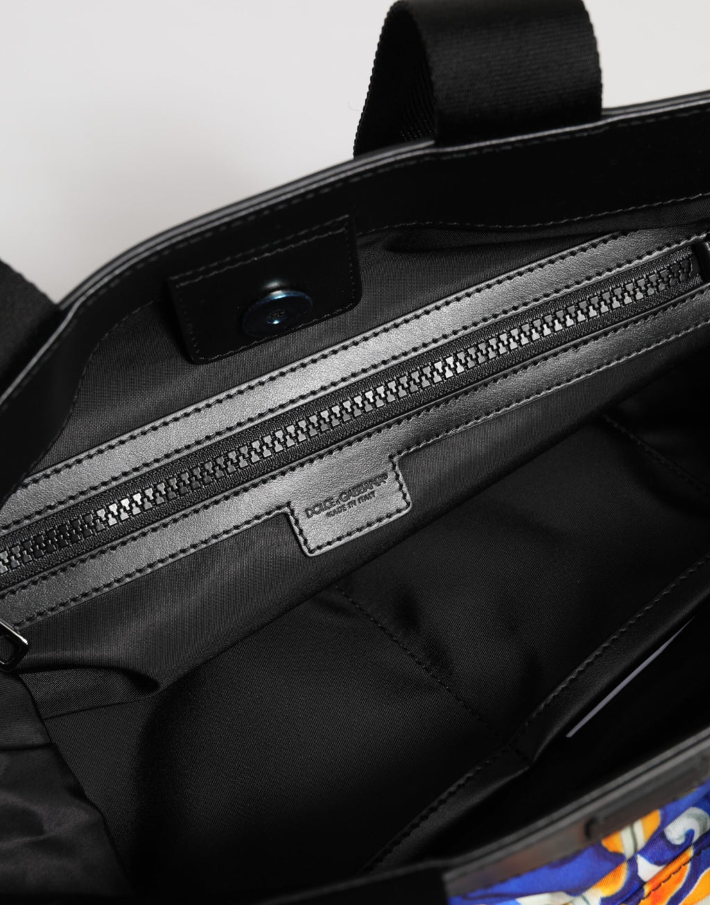 Dolce & Gabbana Multicolor Maiolica Print Tote Shoulder Strap Bag