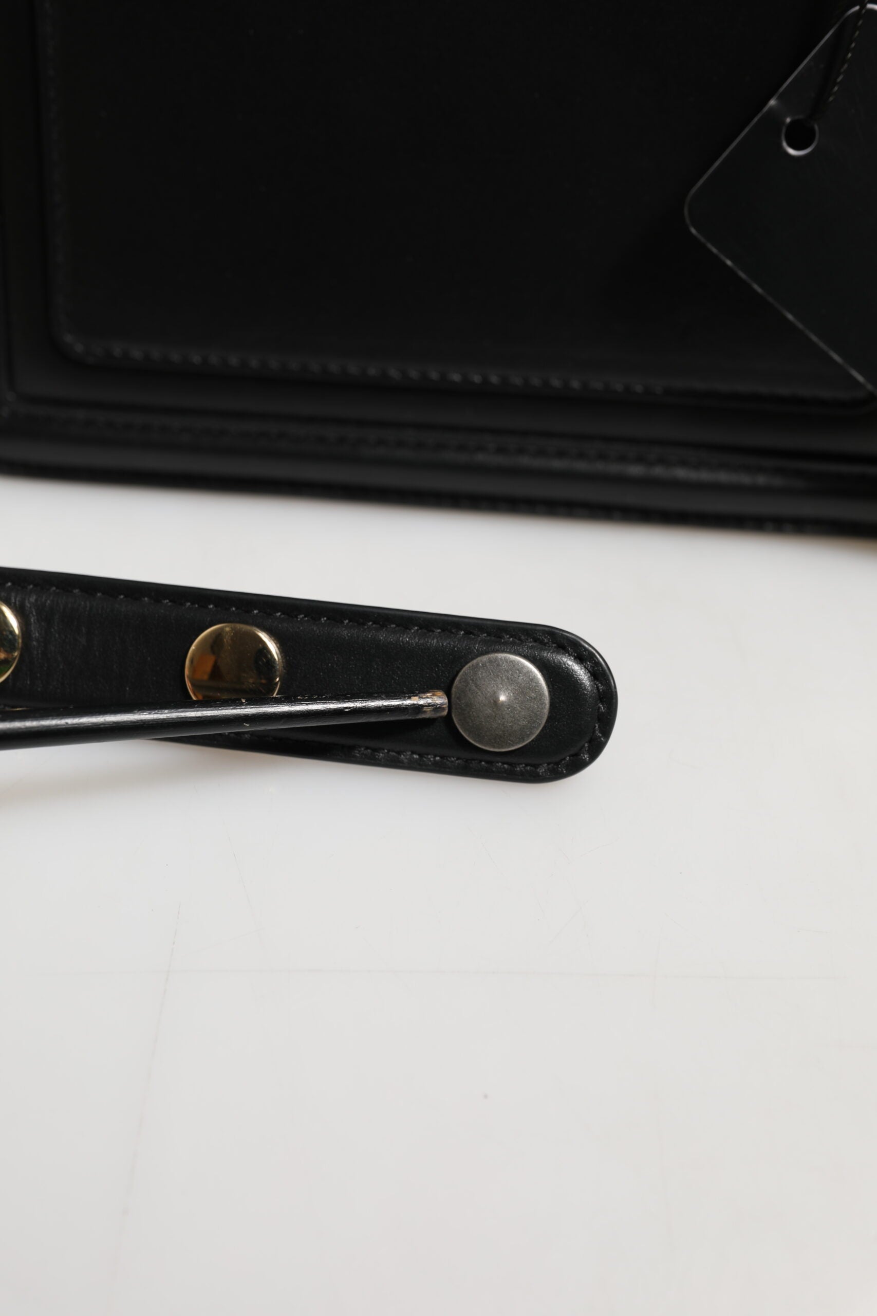 Dolce & Gabbana Black Joy Therapy Lola Studded Leather Shoulder Bag