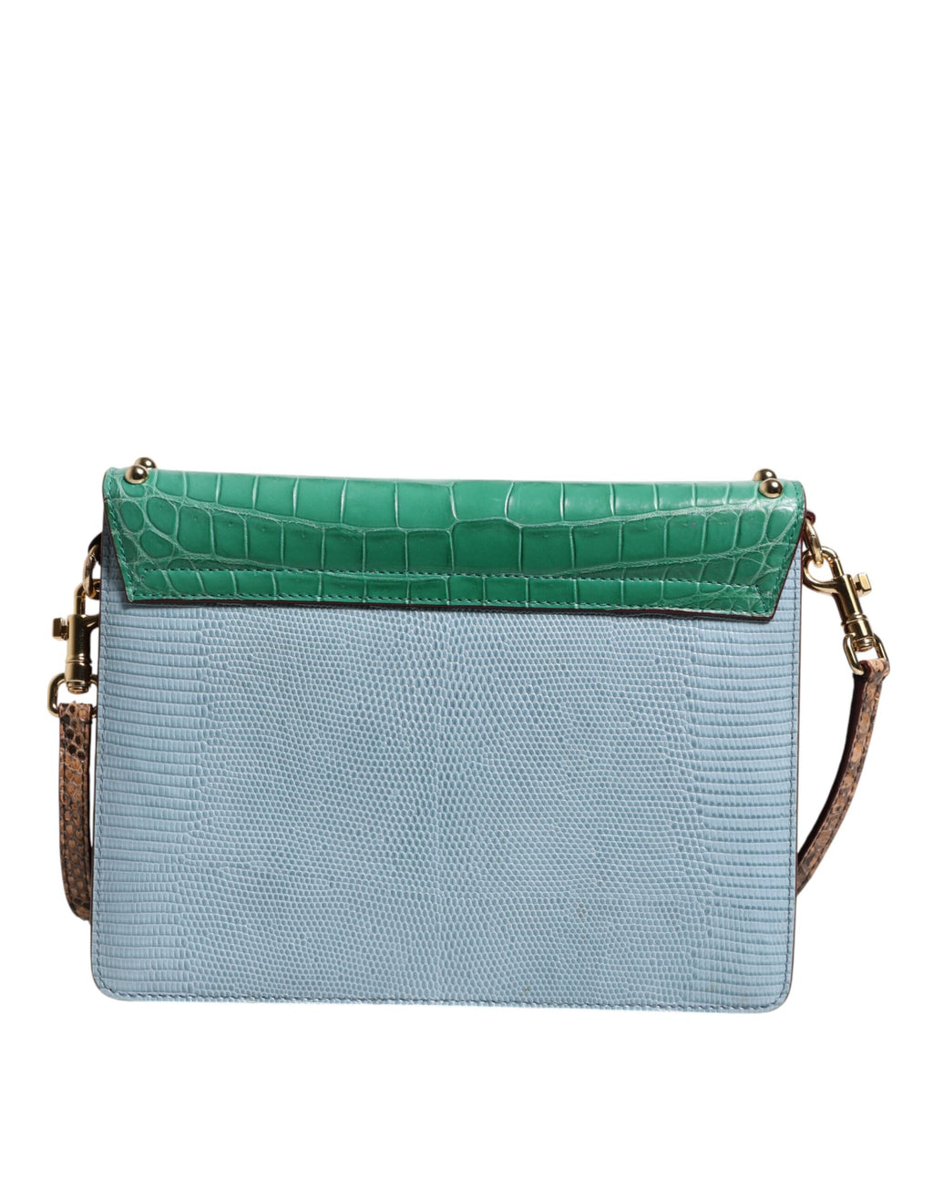 Dolce & Gabbana Blue Green LUCIA Embellished Crossbody Bag