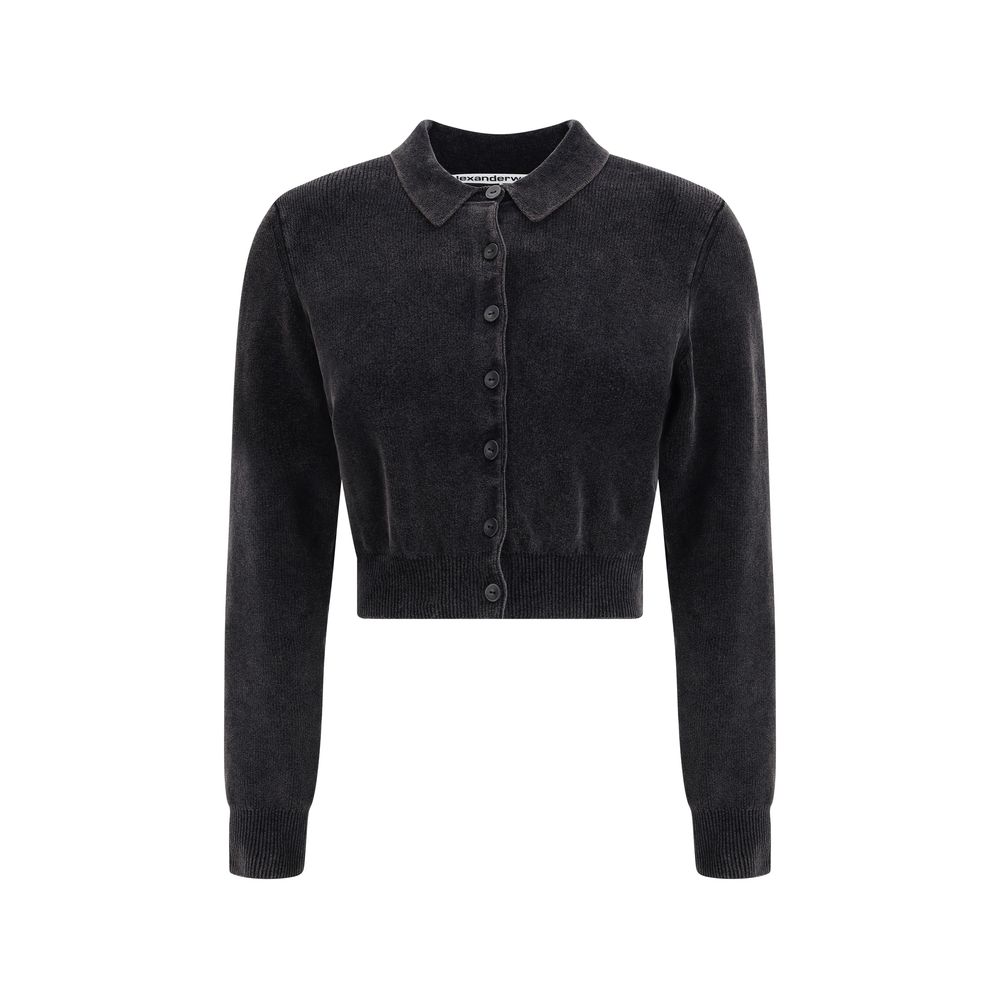 Alexander Wang Polo Cardigan crop