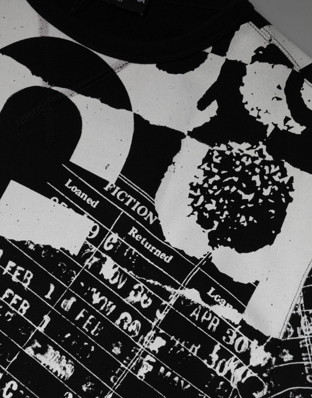 Dolce & Gabbana Black White Cotton Logo Pullover Sweater