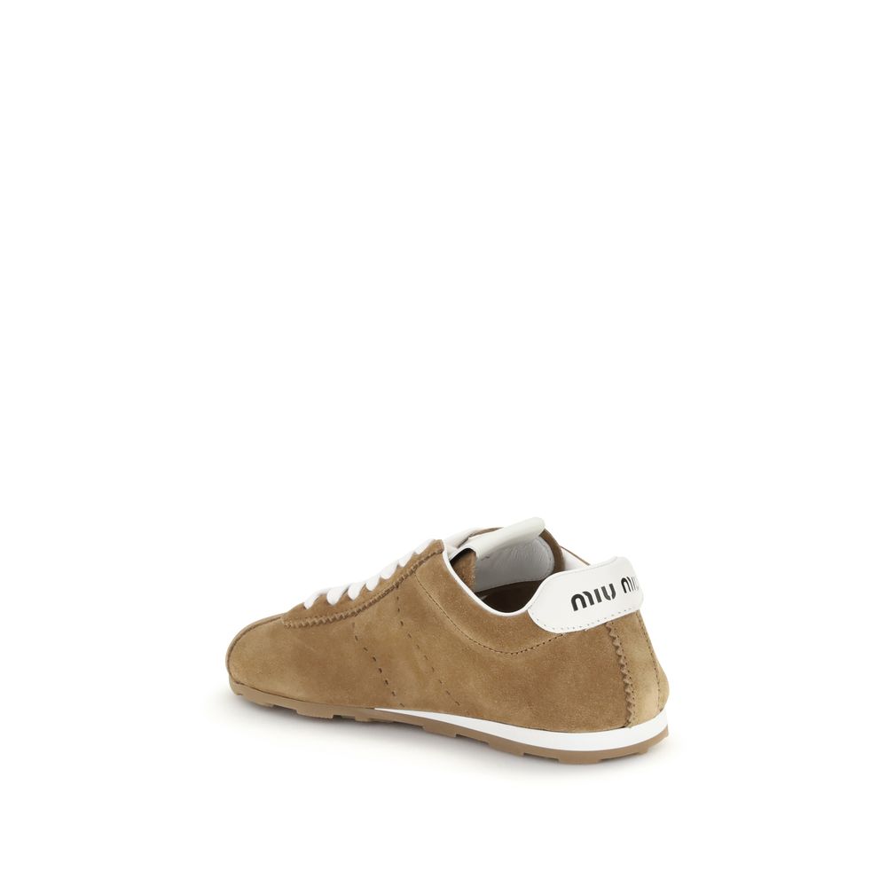 Miu Miu Suede Plume Sneakers