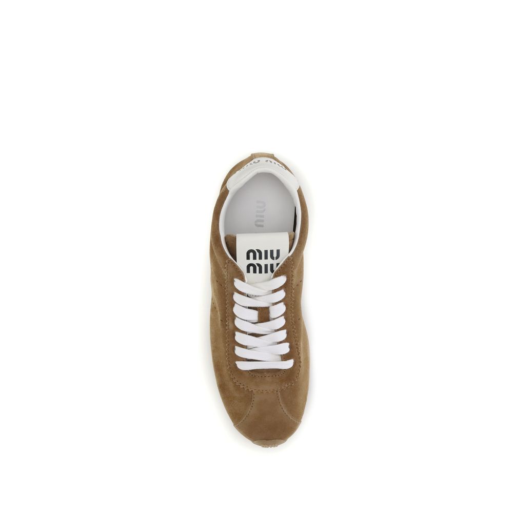 Miu Miu Suede Plume Sneakers