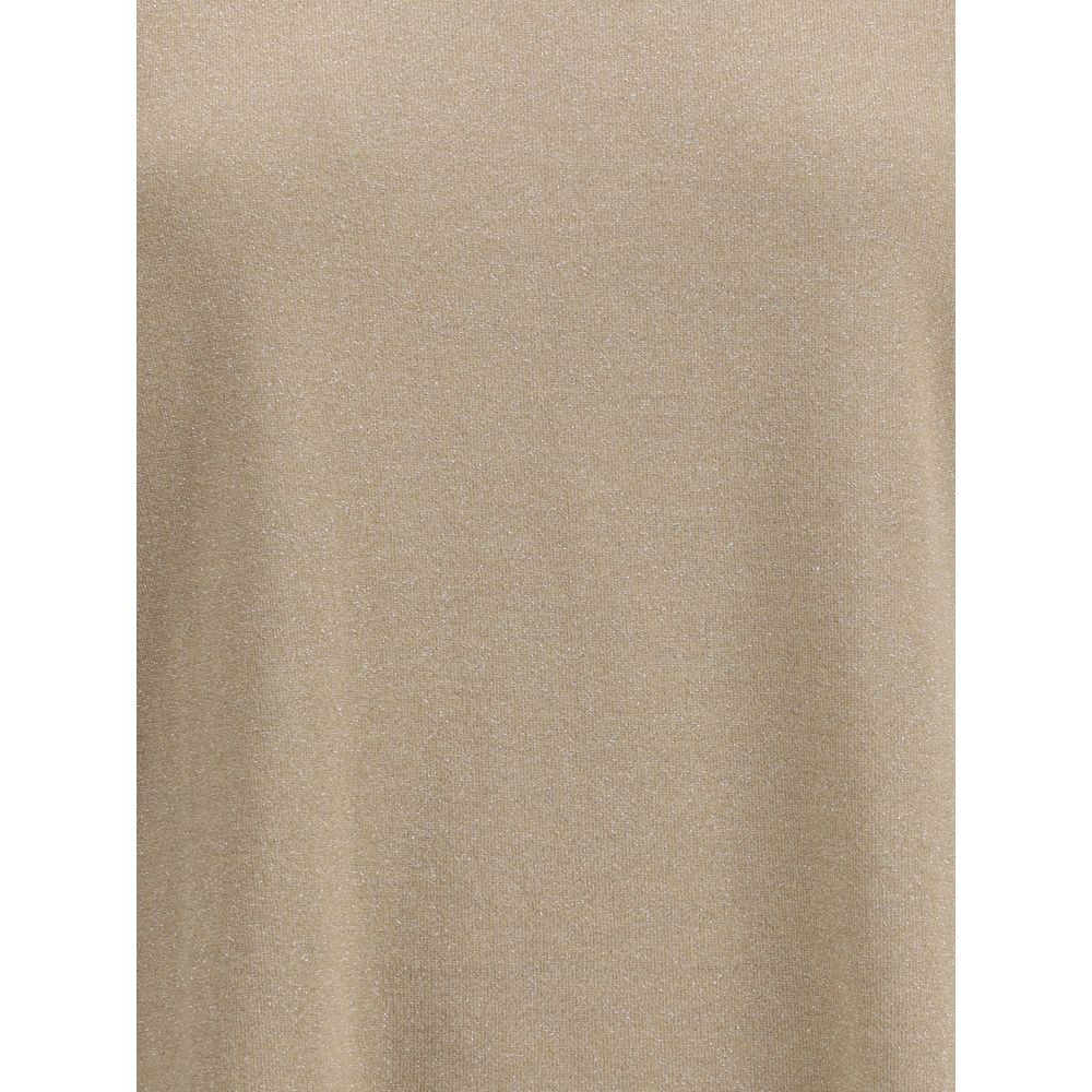 Brunello Cucinelli cashmere glitter T-shirt