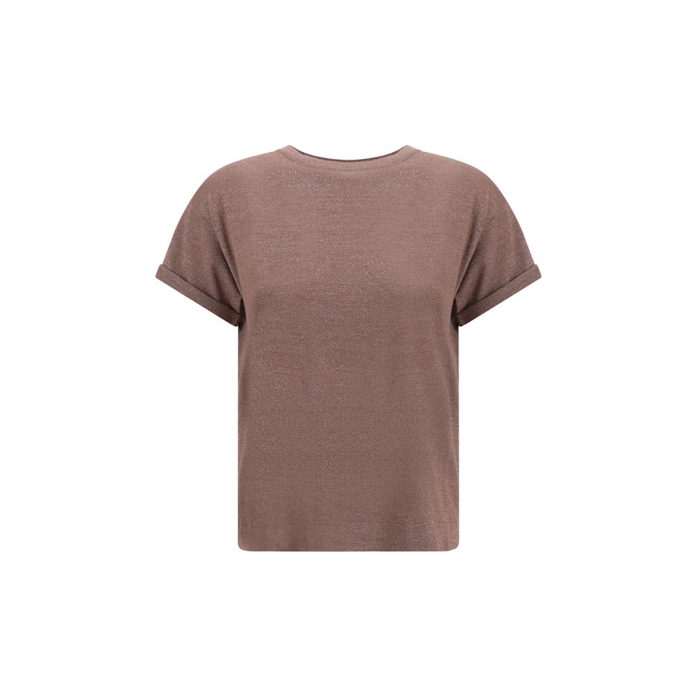 Brunello Cucinelli cashmere glitter T-shirt