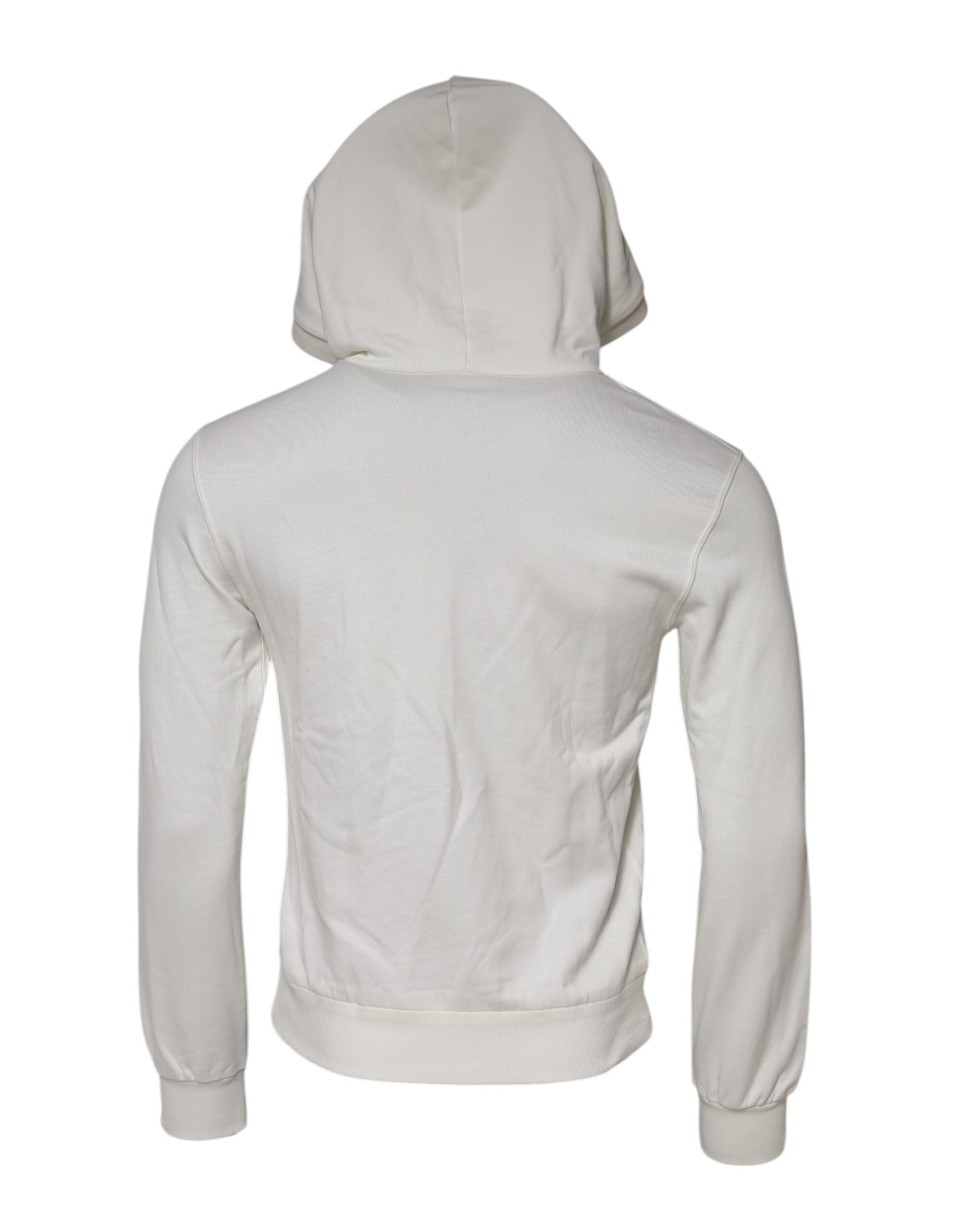 Dolce & Gabbana White King Caesar Hooded Sweatshirt Sweater