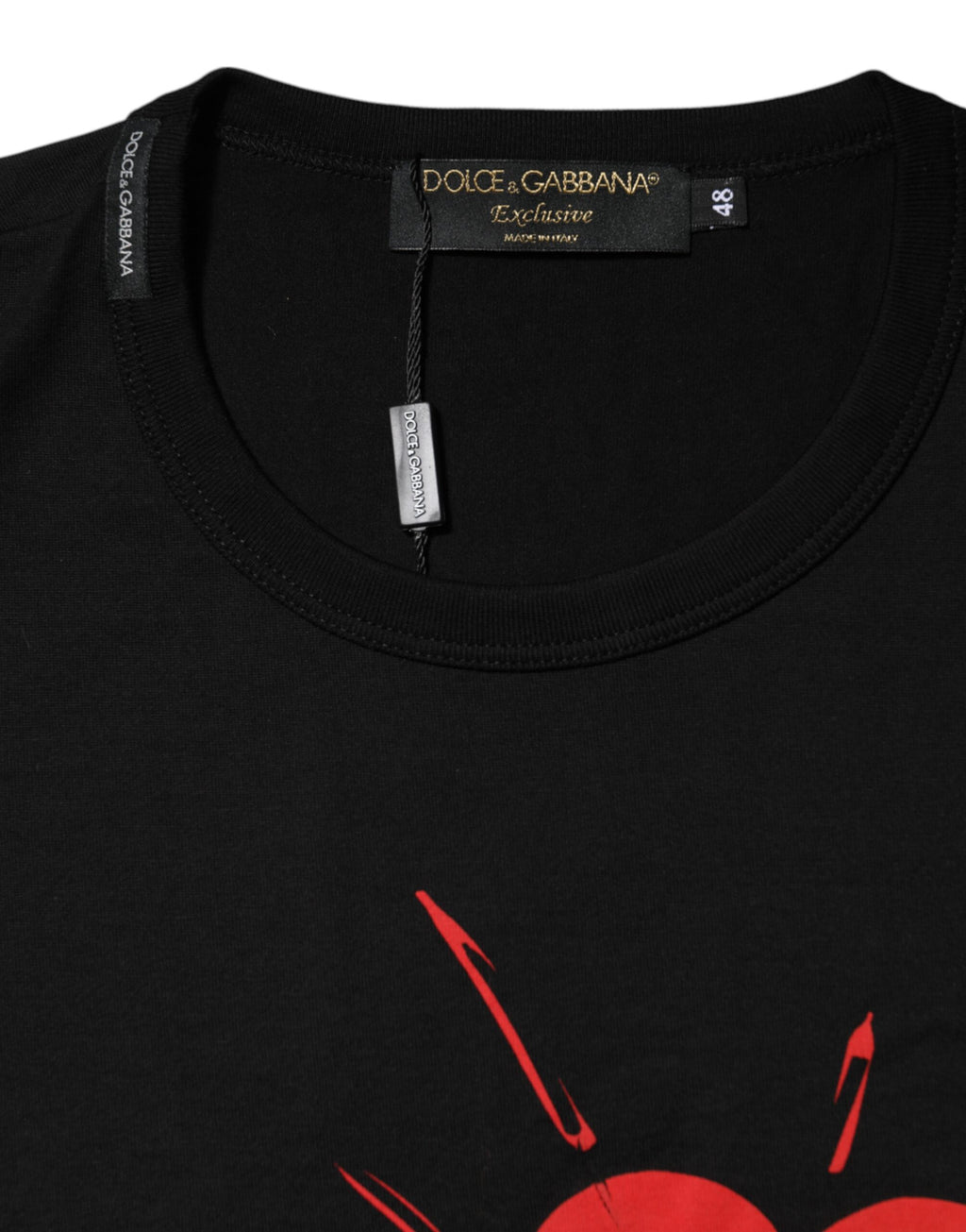 Dolce & Gabbana Black #DGLovesDubai Cotton Crew Neck T-shirt
