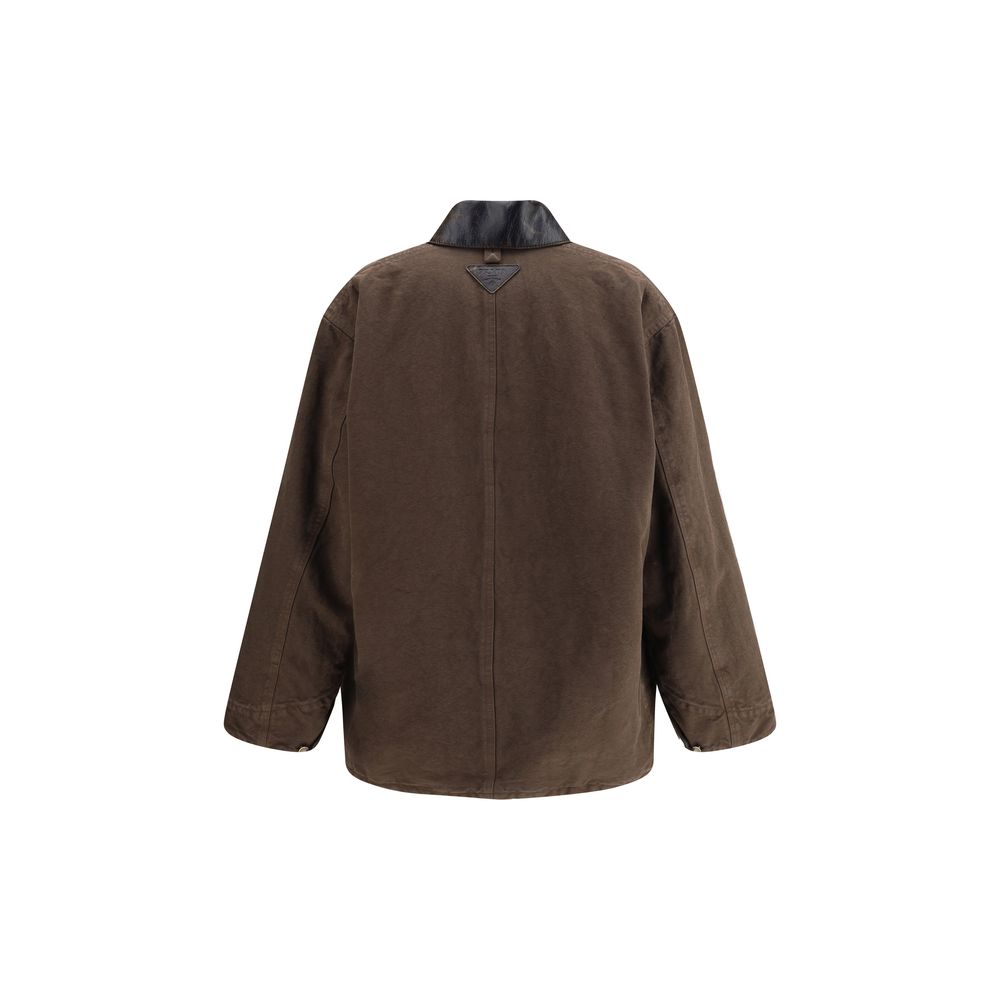 Prada Cotton and shearling Jacket