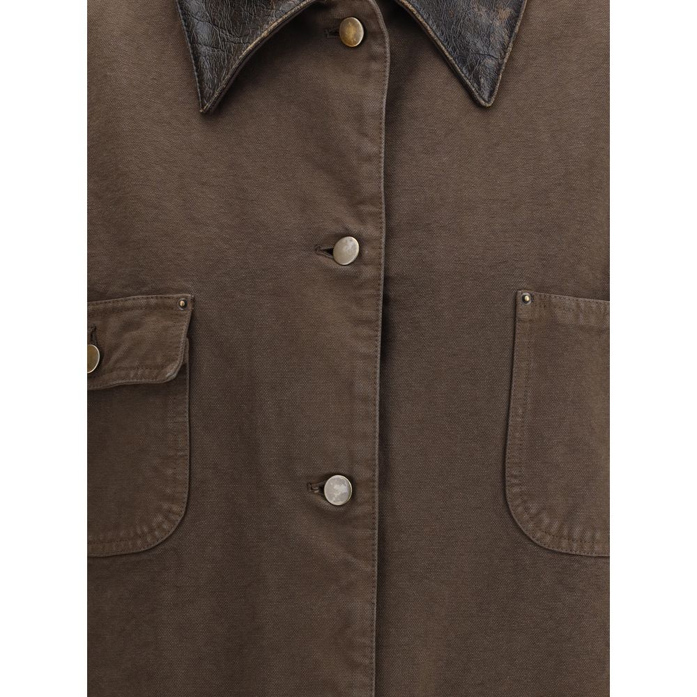 Prada Cotton and shearling Jacket