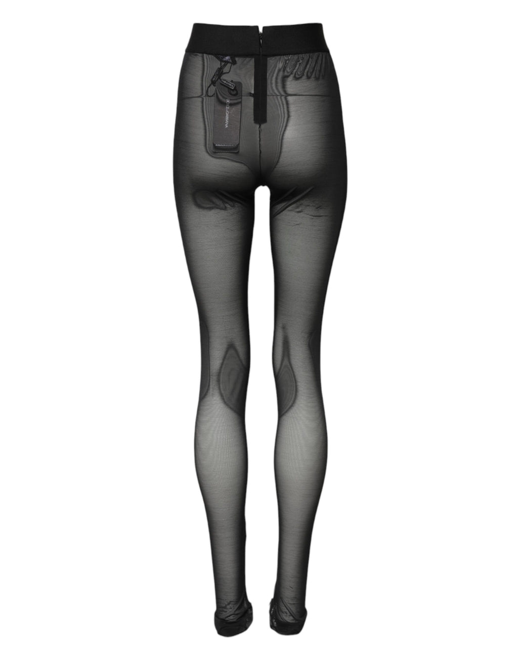 Dolce & Gabbana Black Nylon Leggings Stretch Pants