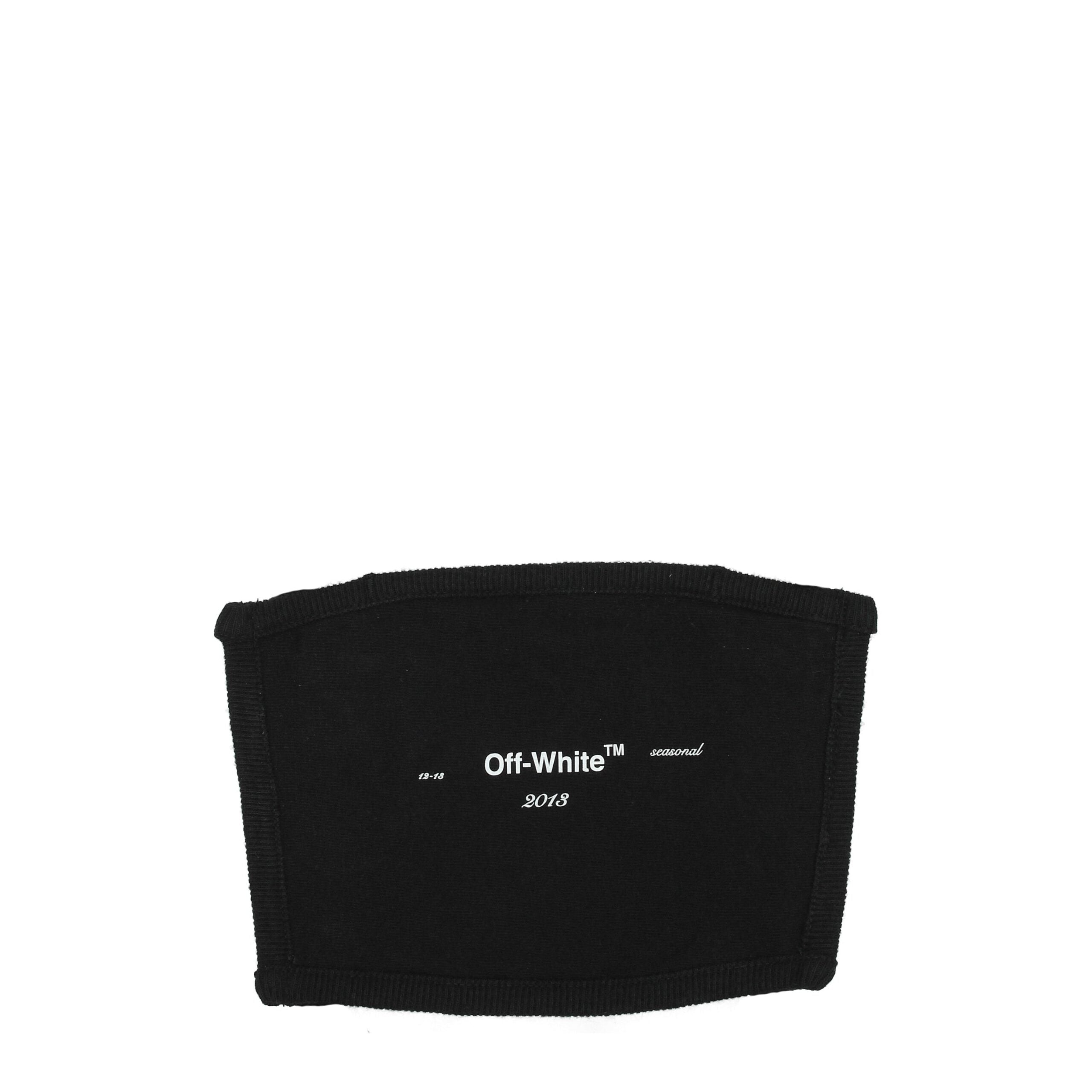 Off-White Black Cotton Facemasks