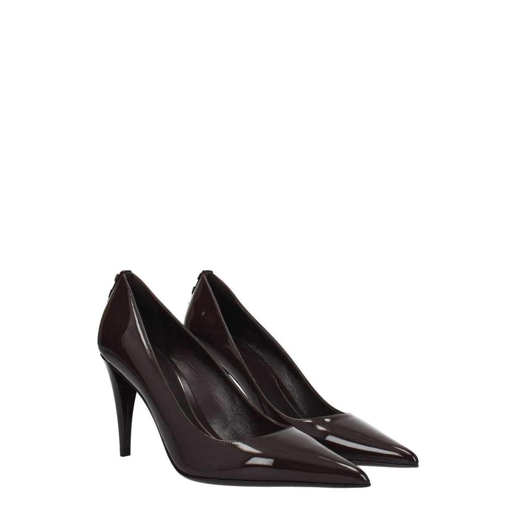 Valentino Garavani Brown Leather High Heel Pumps