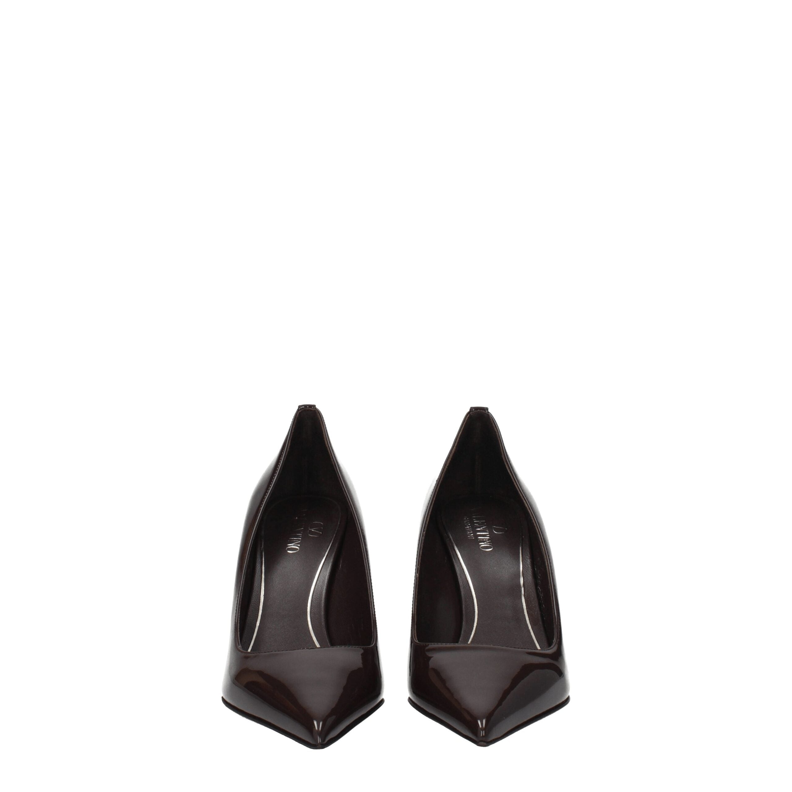 Valentino Garavani Brown Leather High Heel Pumps