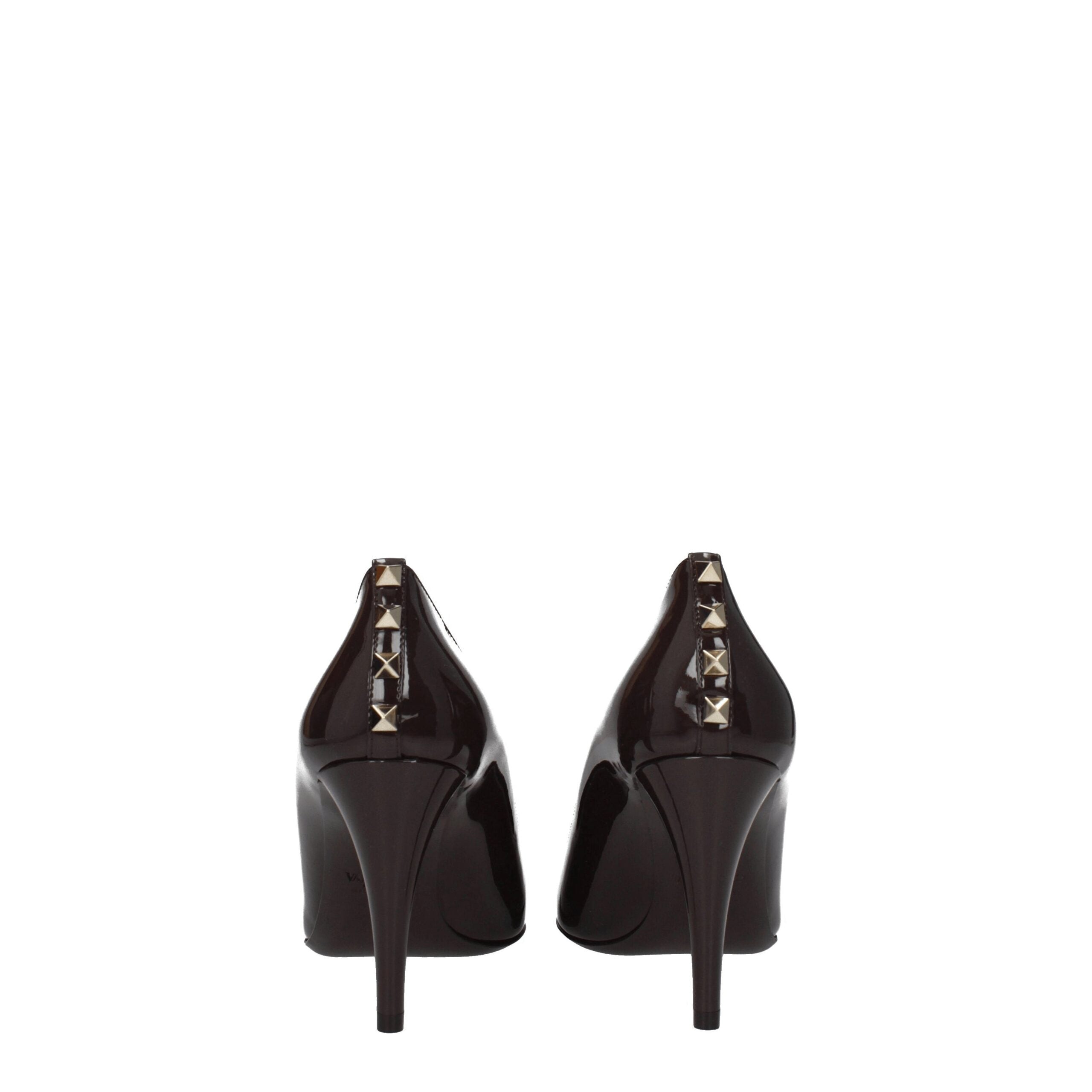 Valentino Garavani Brown Leather High Heel Pumps