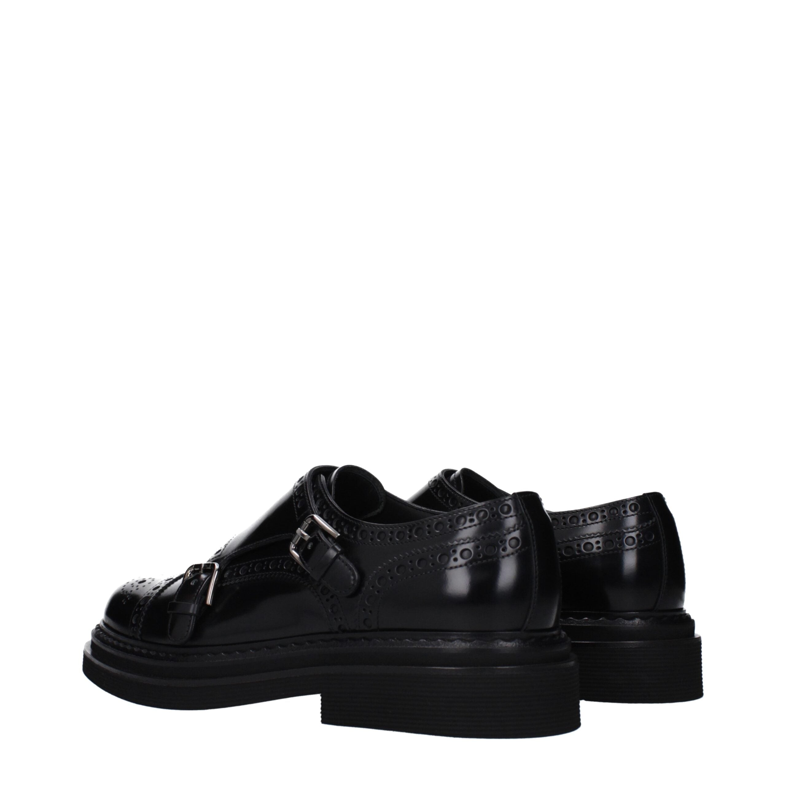 Dolce & Gabbana Black Leather Oxfords And Derbies