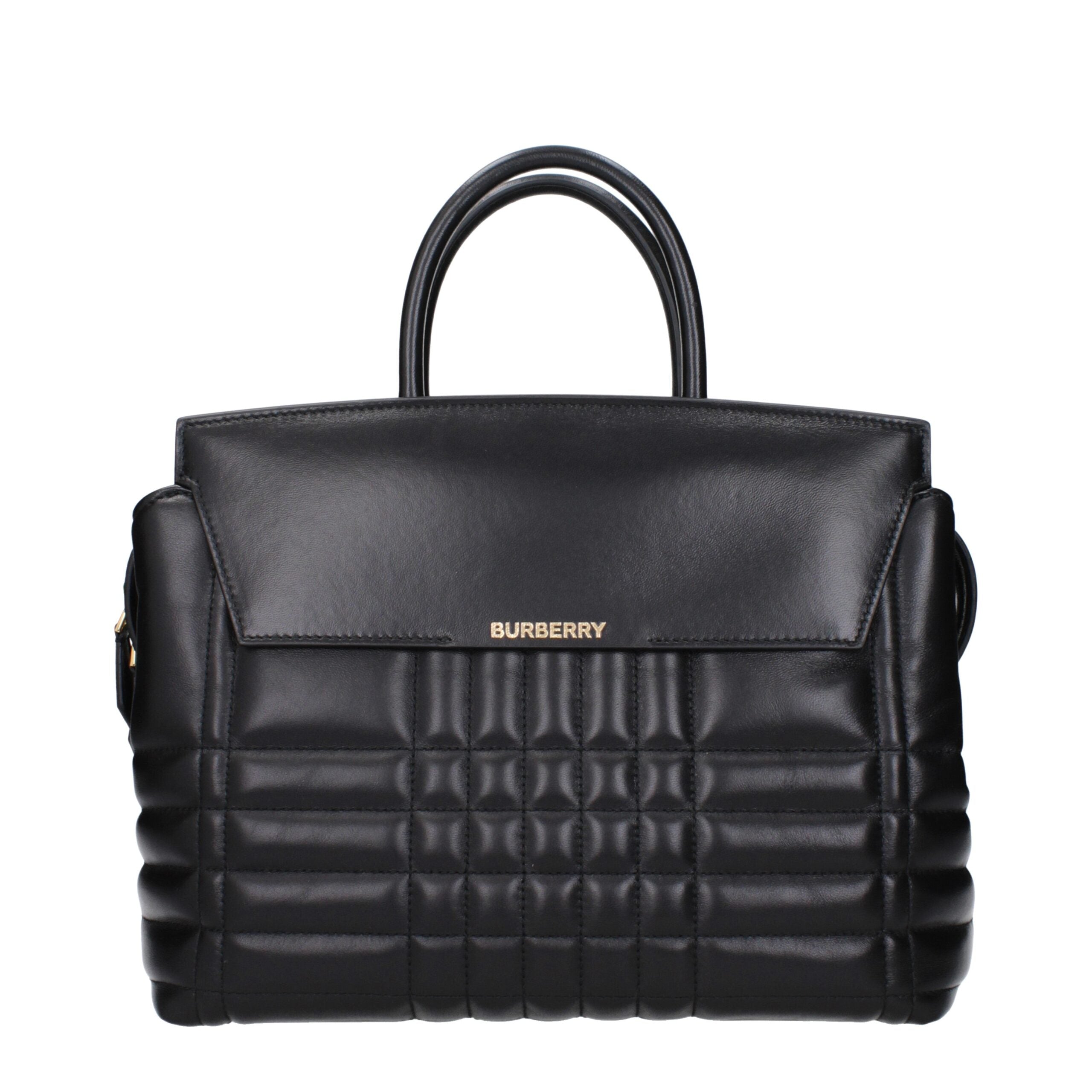 Burberry Black Leather Handbags