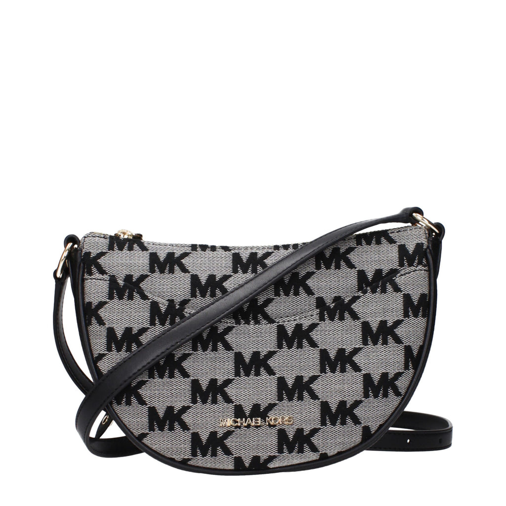 Michael Kors Black Fabric Crossbody Bags