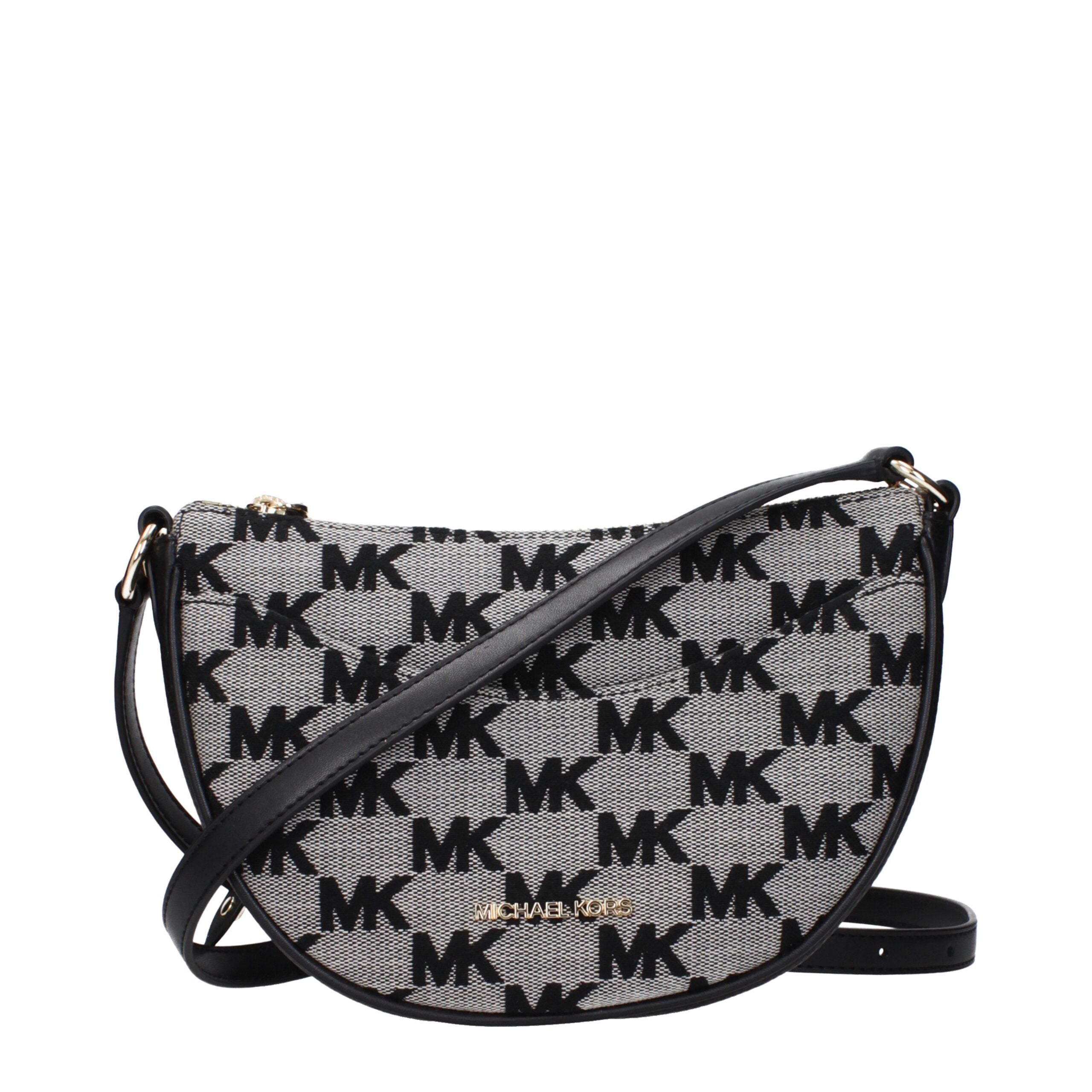 Michael Kors Black Fabric Crossbody Bags