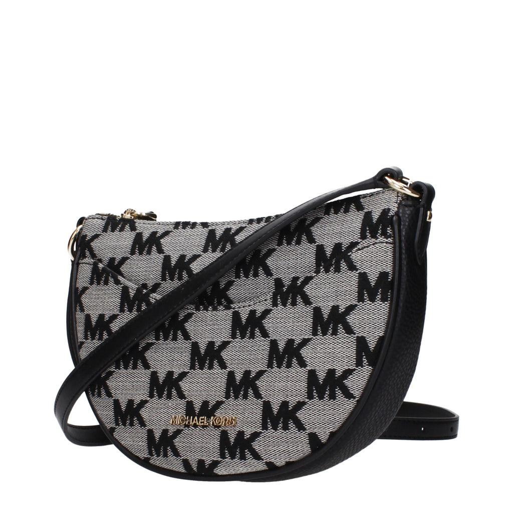 Michael Kors Black Fabric Crossbody Bags