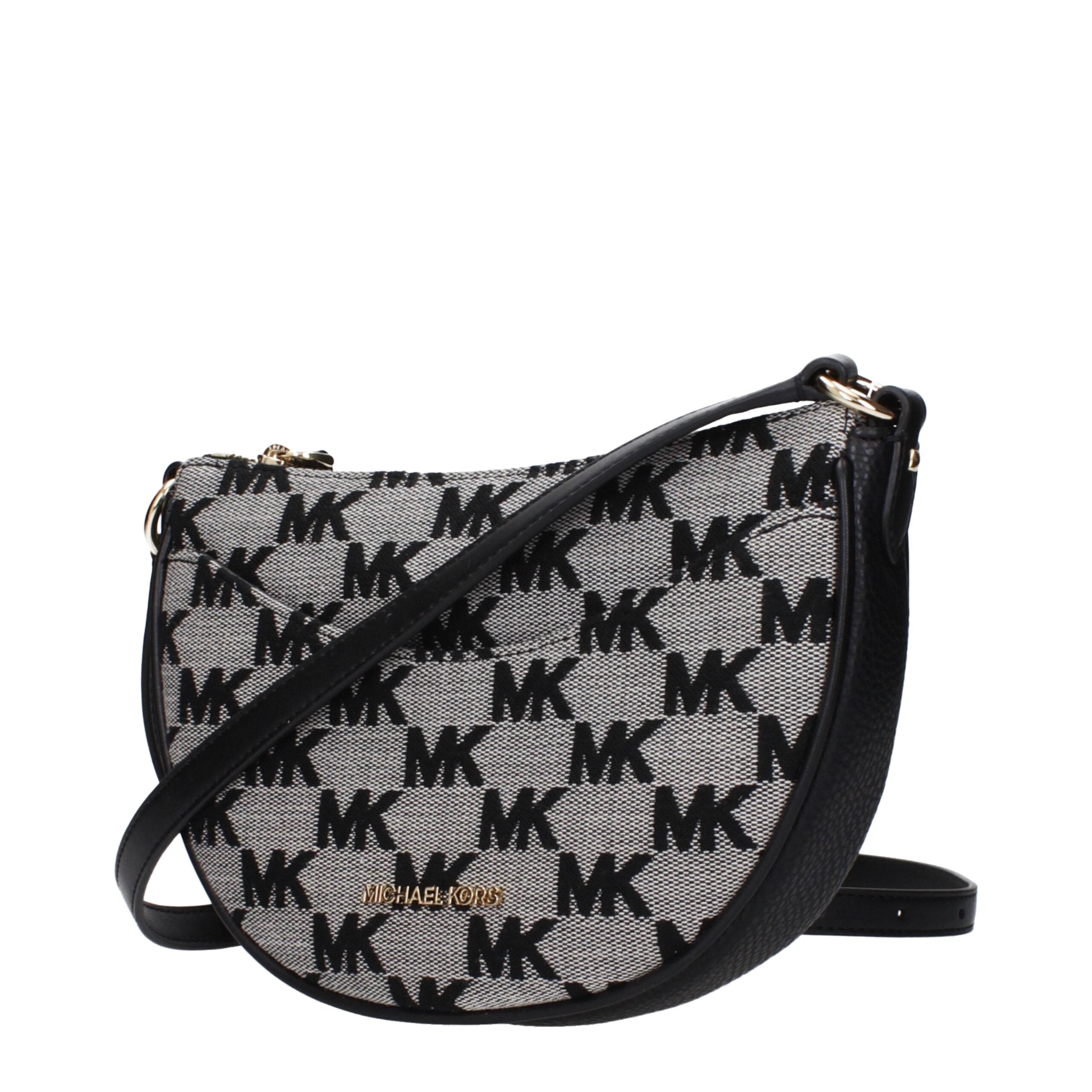 Michael Kors Black Fabric Crossbody Bags
