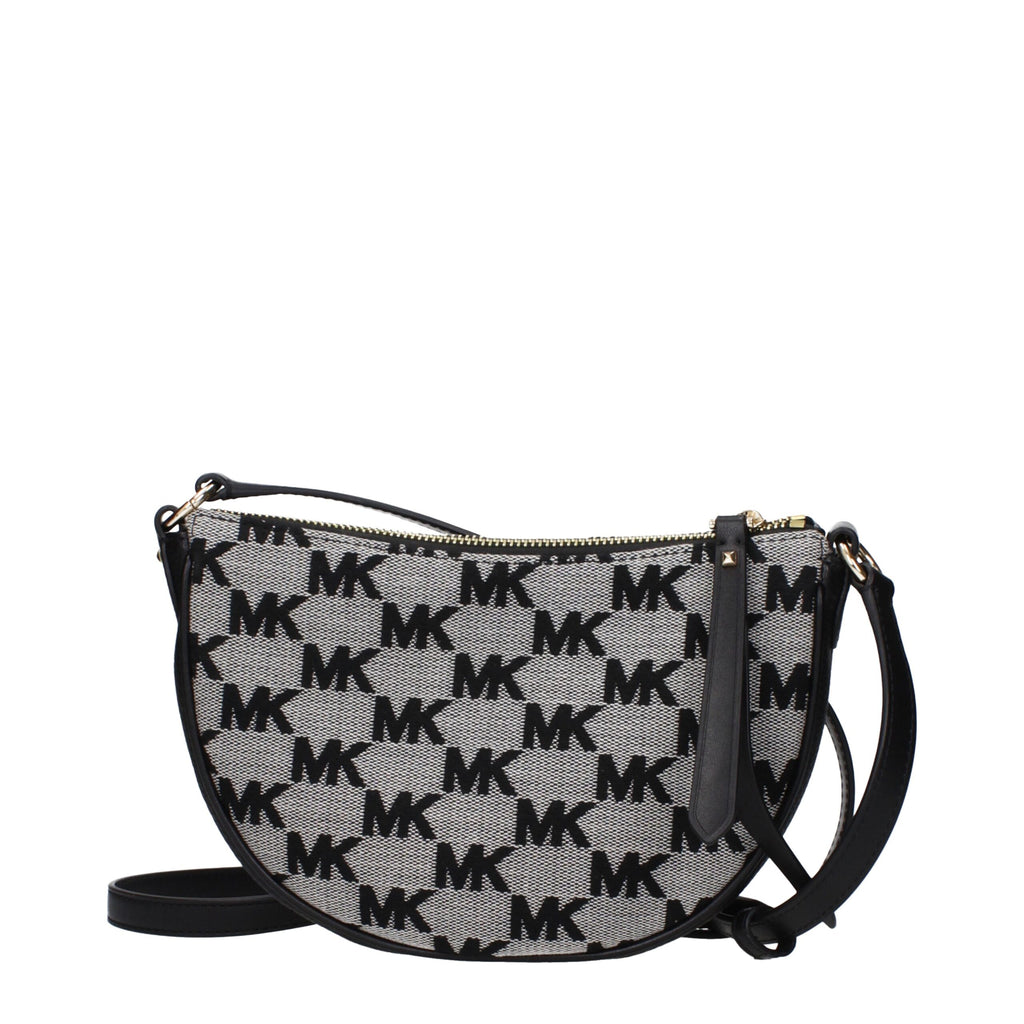 Michael Kors Black Fabric Crossbody Bags