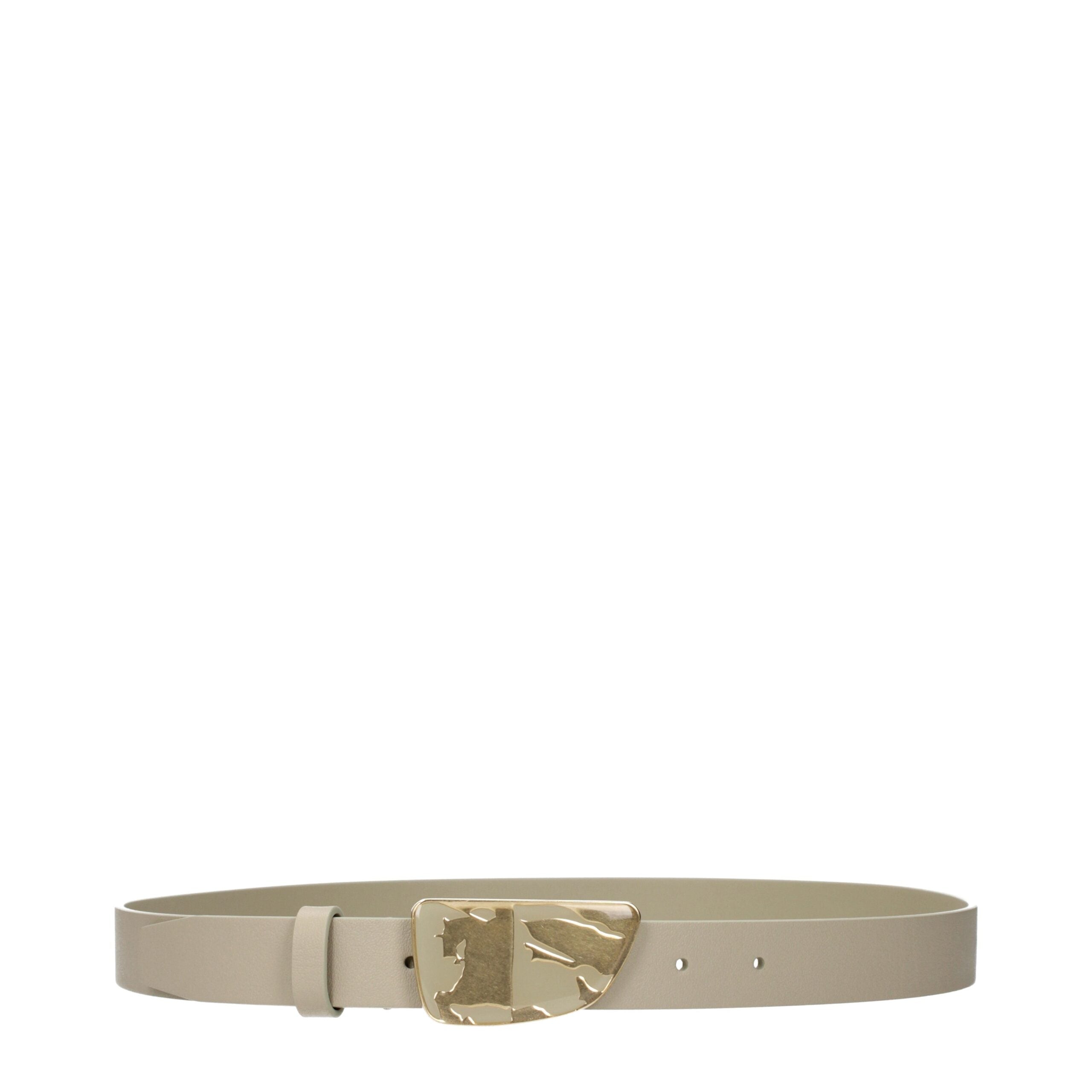 Burberry Green Leather Regular Belts