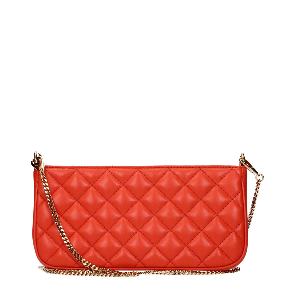 Versace Orange Leather Crossbody Bags
