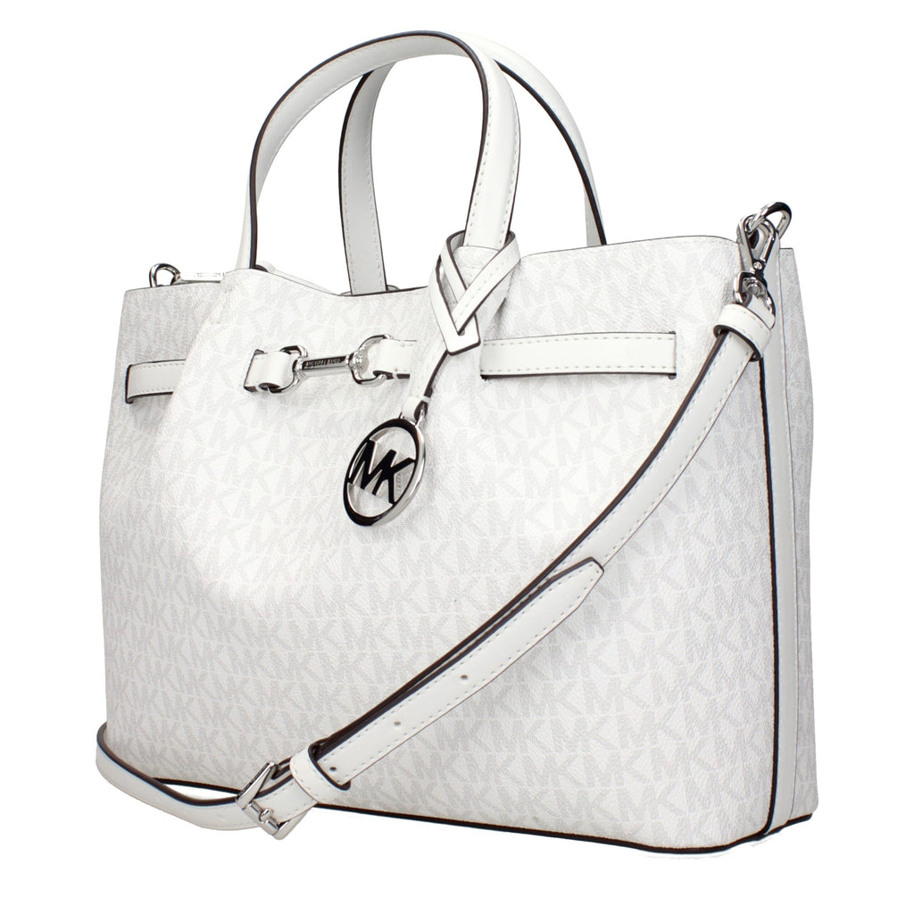 Michael Kors White Fabric Handbags