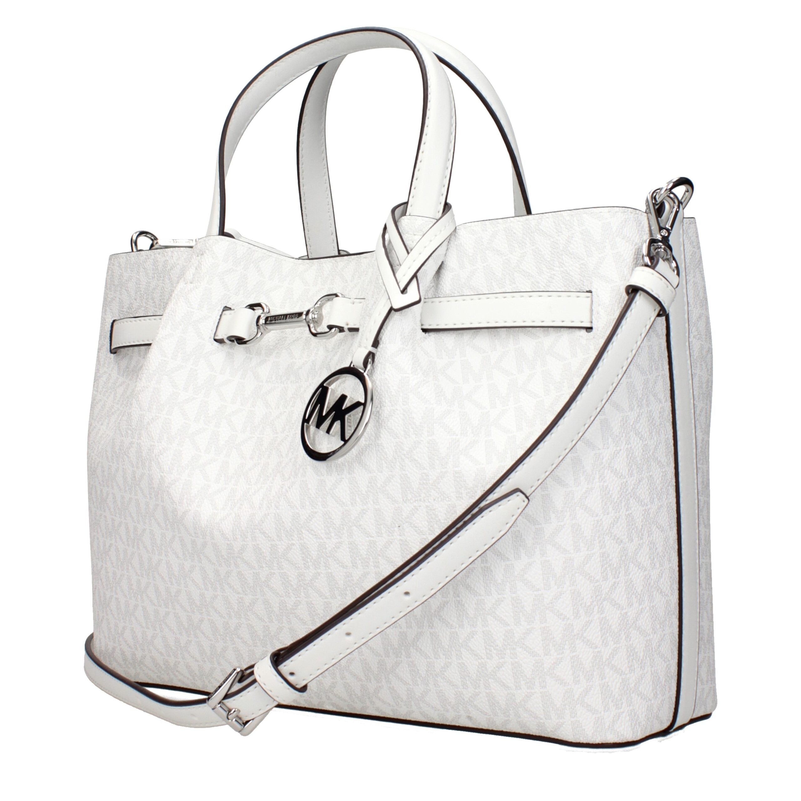 Michael Kors White Fabric Handbags