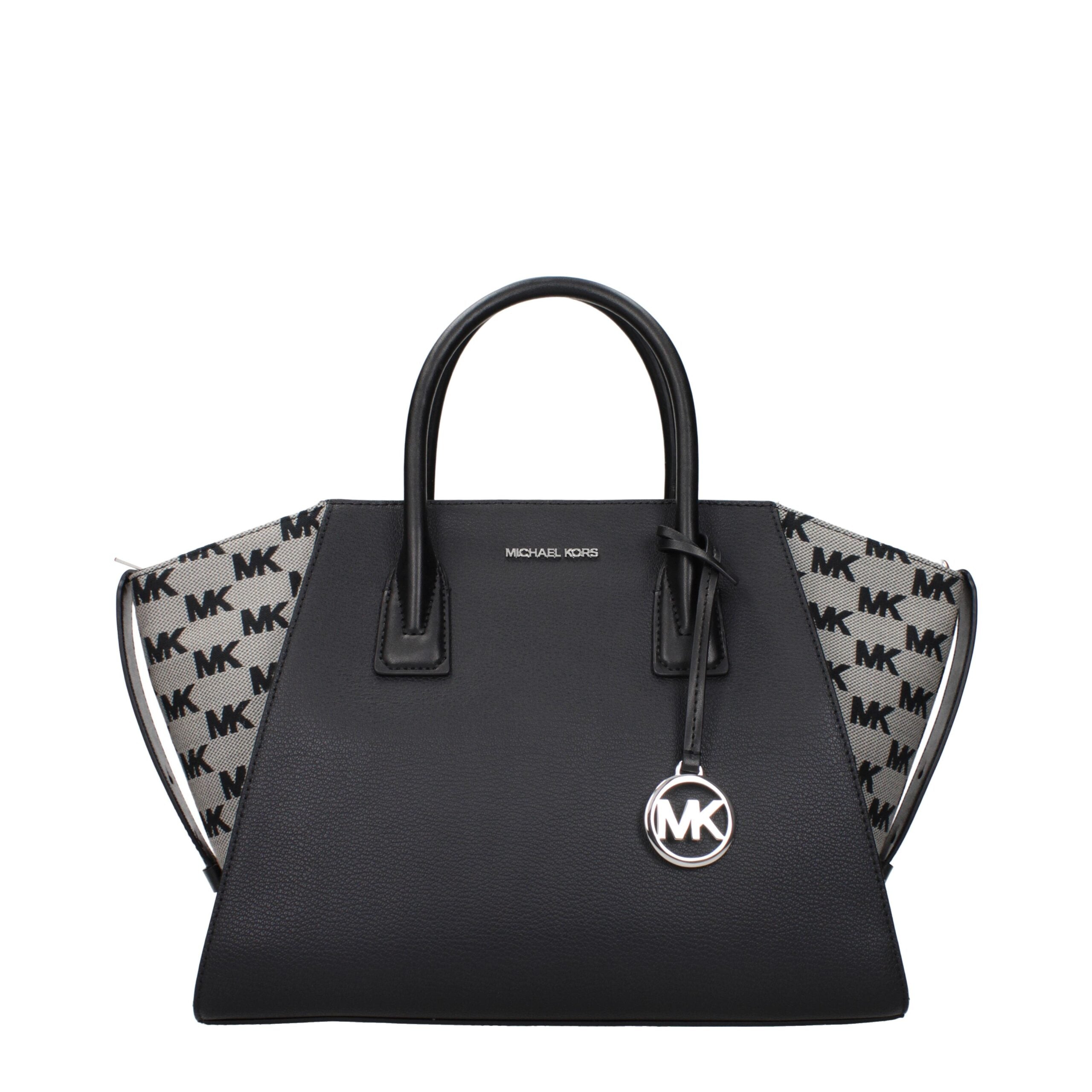 Michael Kors Black Leather Handbags