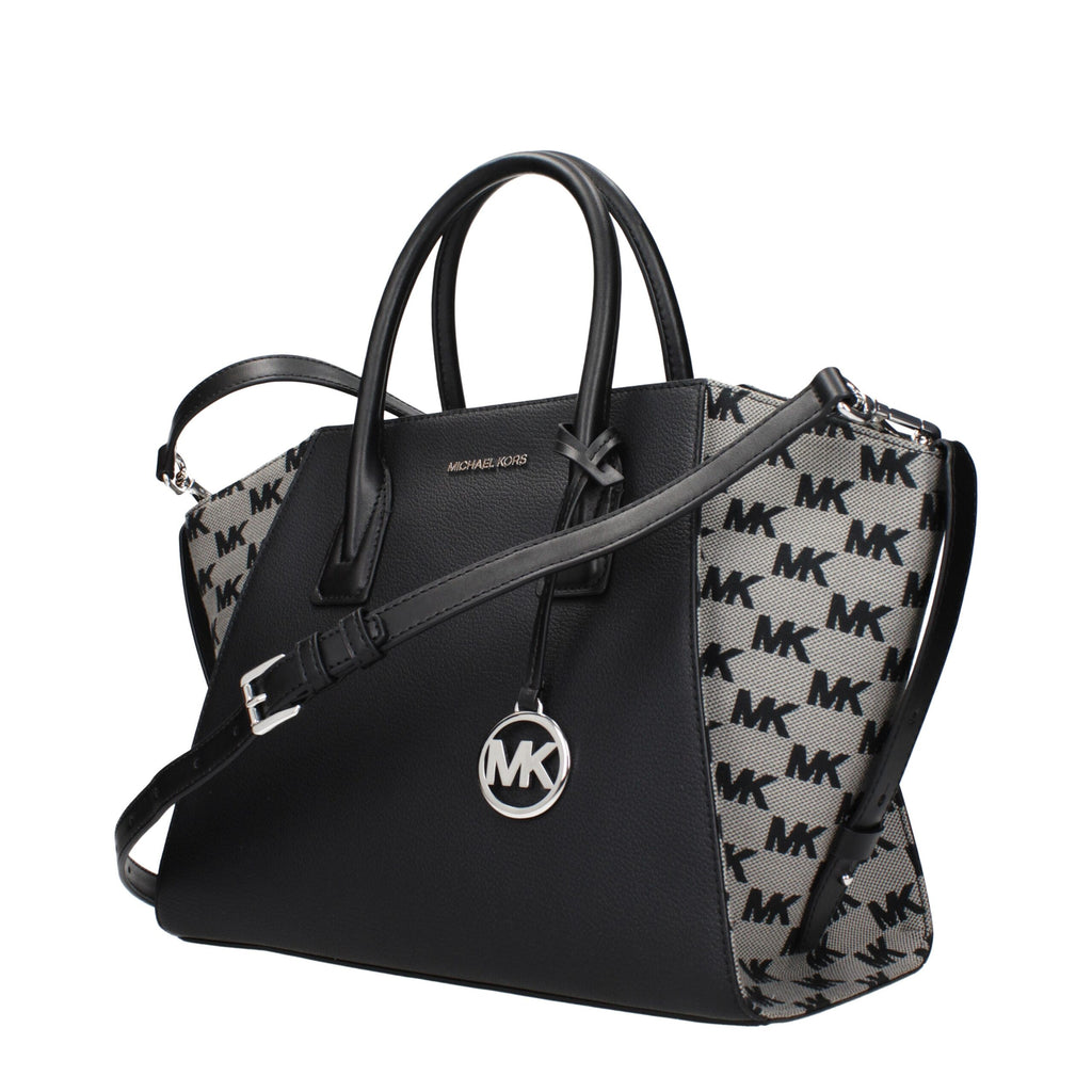 Michael Kors Black Leather Handbags