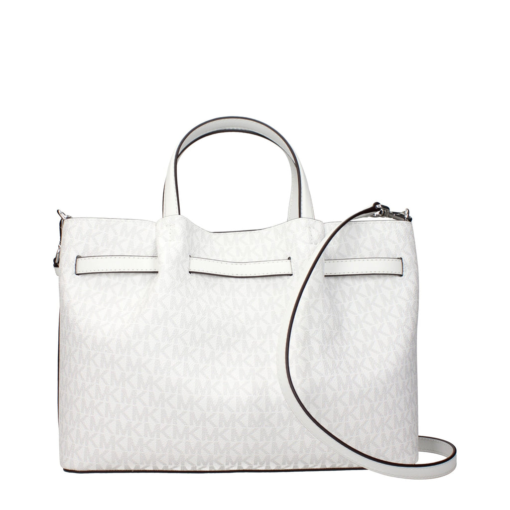 Michael Kors White Fabric Handbags