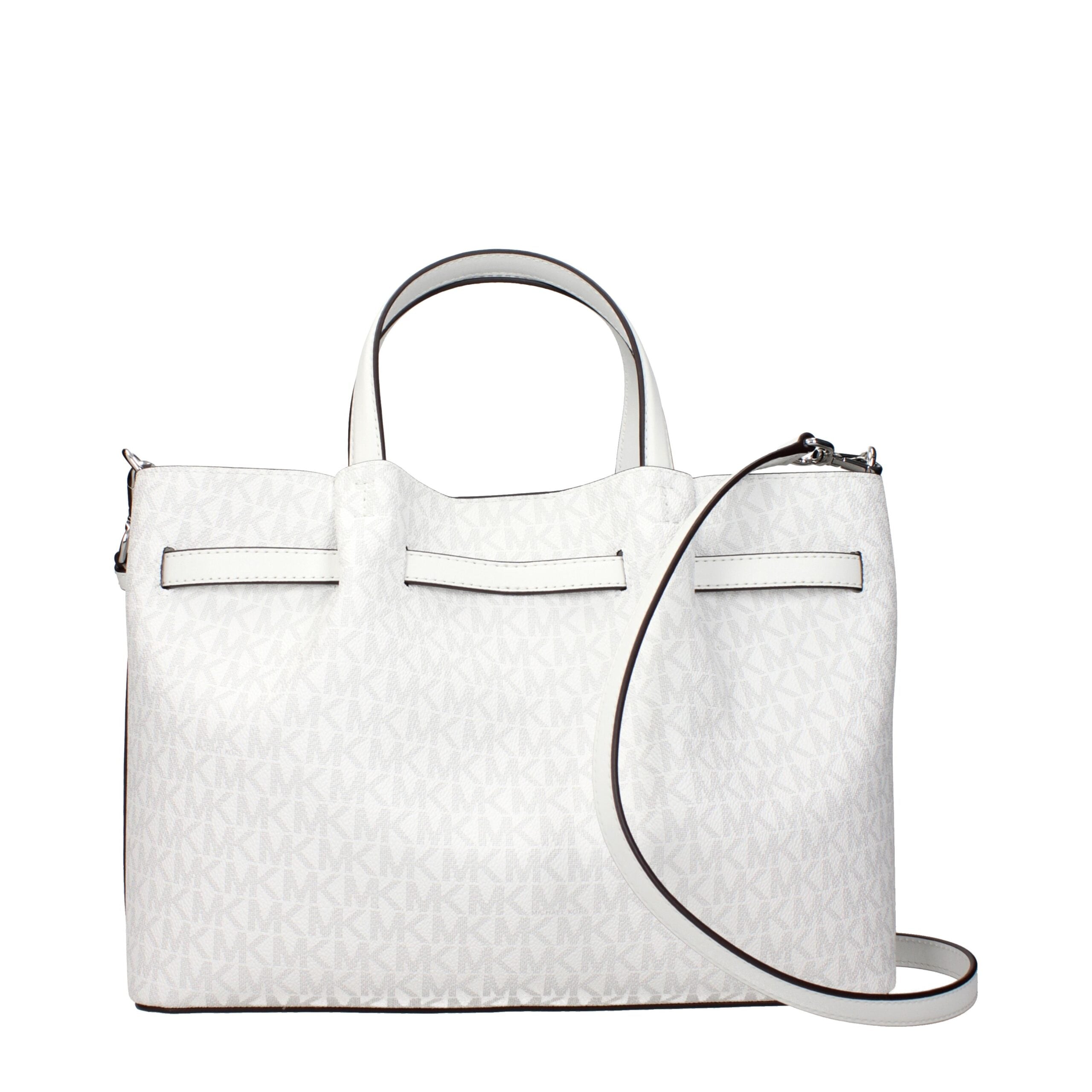 Michael Kors White Fabric Handbags