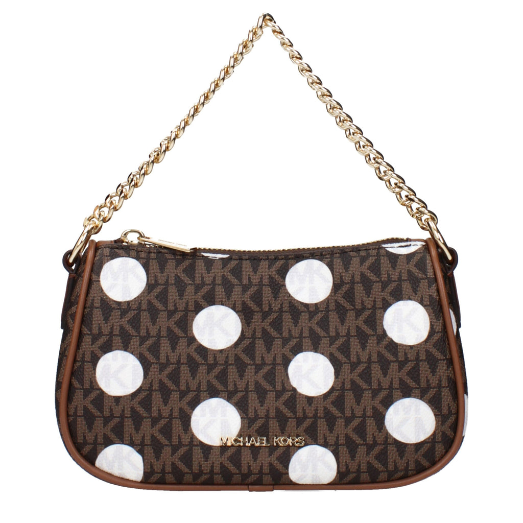 Michael Kors Brown Fabric Handbags