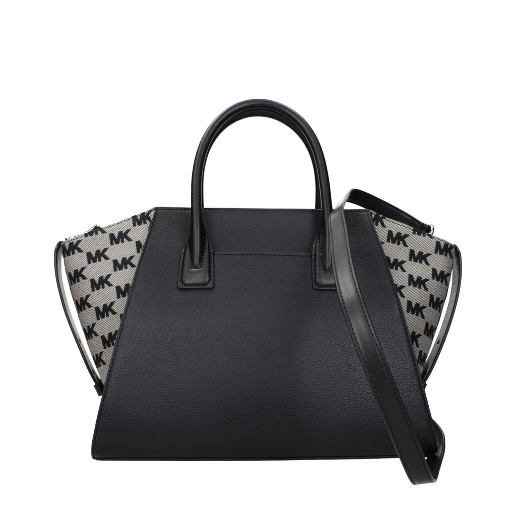 Michael Kors Black Leather Handbags