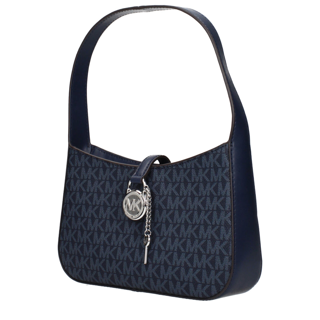 Michael Kors Blue Fabric Shoulder Bags