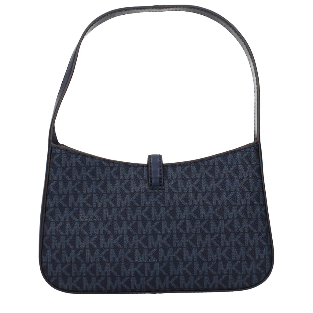 Michael Kors Blue Fabric Shoulder Bags